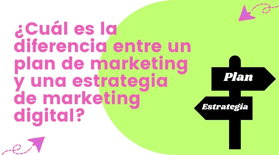 Diferencia entre plan de marketing y estrategia de marketing